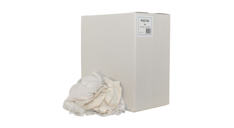 Poetsdoeken WL1 wit 10 kg.