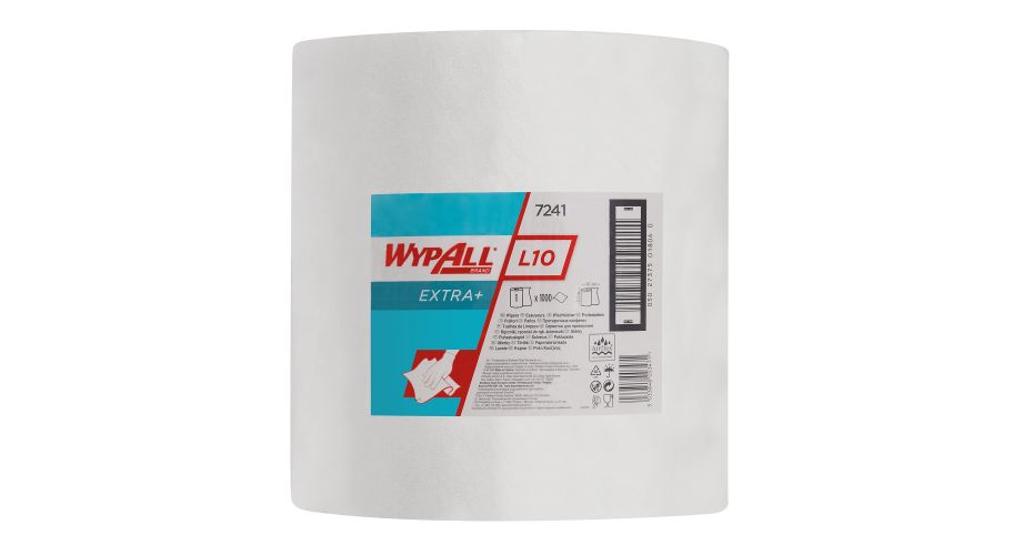 Wypall L10 Extra+ Poetsrol Wit 1000vel 1- laags