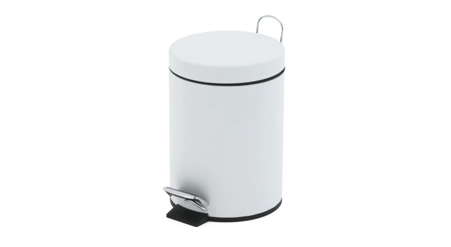 Pedaalemmer 5 ltr wit