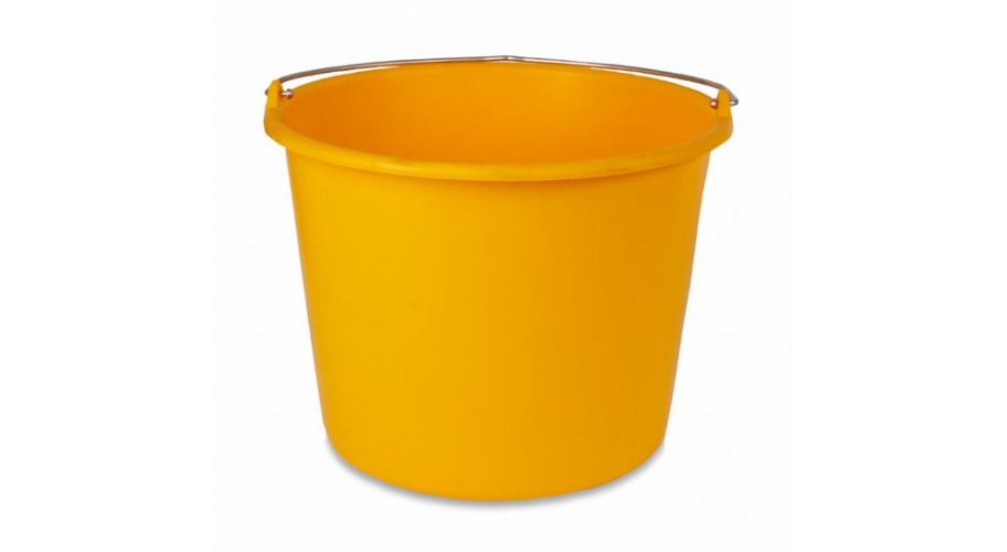 Bouwemmer geel 12 liter