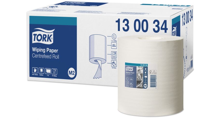 Tork Wiping Paper C-Feed 6x165m (32) wit, met koker(32)