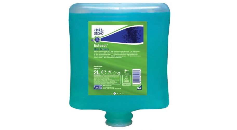 Deb Estesol hair & body 4 x 2 liter vulling t.b.v. 2 liter dispenser