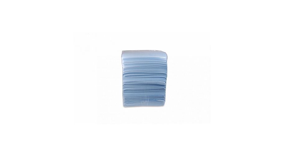 Reinigingsdoek light non woven blauw 10k KD90 38x40cm.