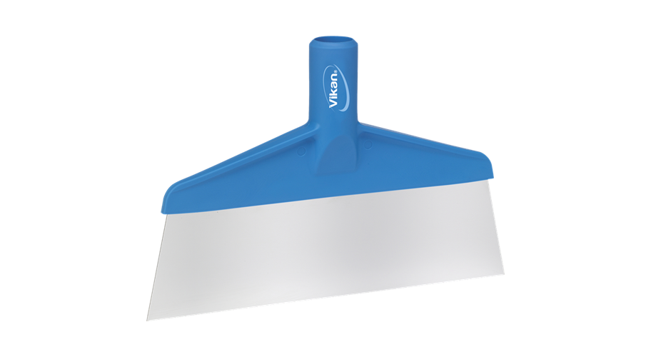 Vikan vloerschraper RVS blauw 26 cm