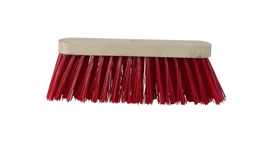 Straatbezem pvc rood 30cm FSC pure SCS-COC-000652-JH