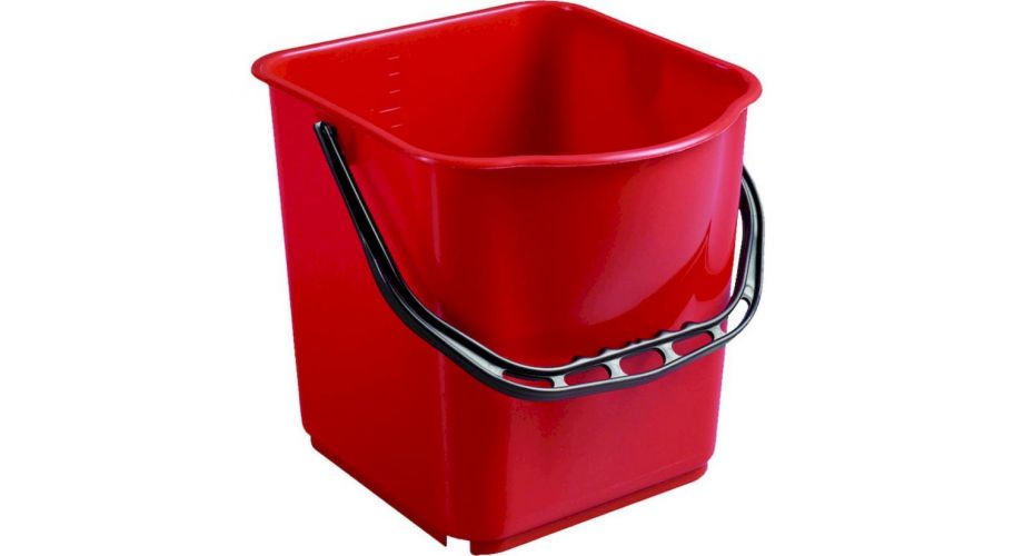 Filmop emmer 15 liter rood met handvat