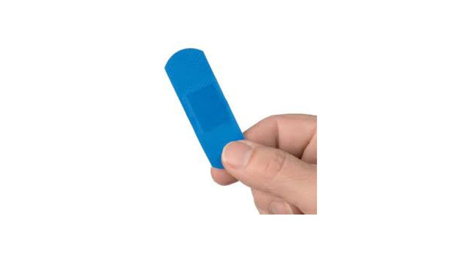 Pleister blauw detecteerbaar 25x72mm 100 stuks