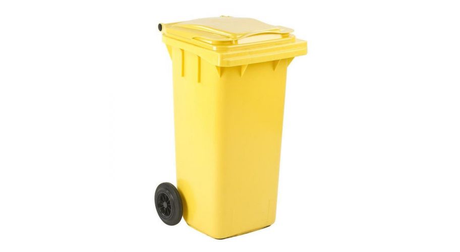 Afvalcontainer Kliko geel 240 L.