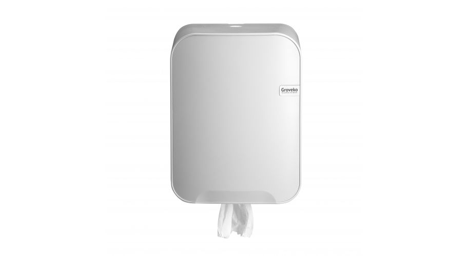 Quartz White Poetsroldispenser Midi (60) 372x265x222, Groveko- logo