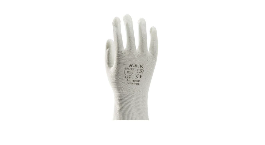 Werkhandschoenen nylon coating per paar maat 9
