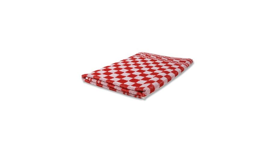 Keukendoek blok 50x50 cm. rood 3 stuks