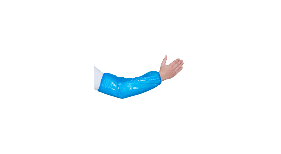 Mouwovertrek PE blauw 20x40cm 2000 stuks 20my