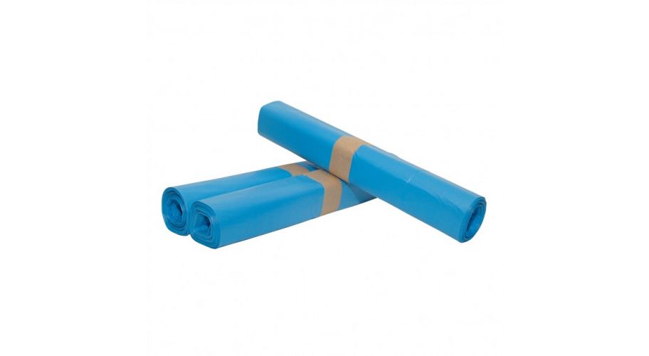 Afvalzak blauw 90x110cm T30 PER ROL Rol á 25 stuks
