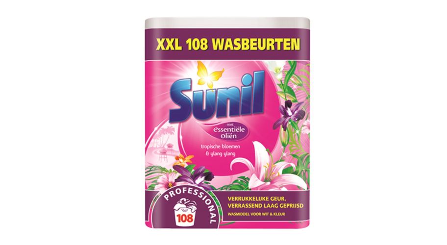 Sunil waspoeder Tropische bloemen 7.56kg Ylang 108 wasbeurten